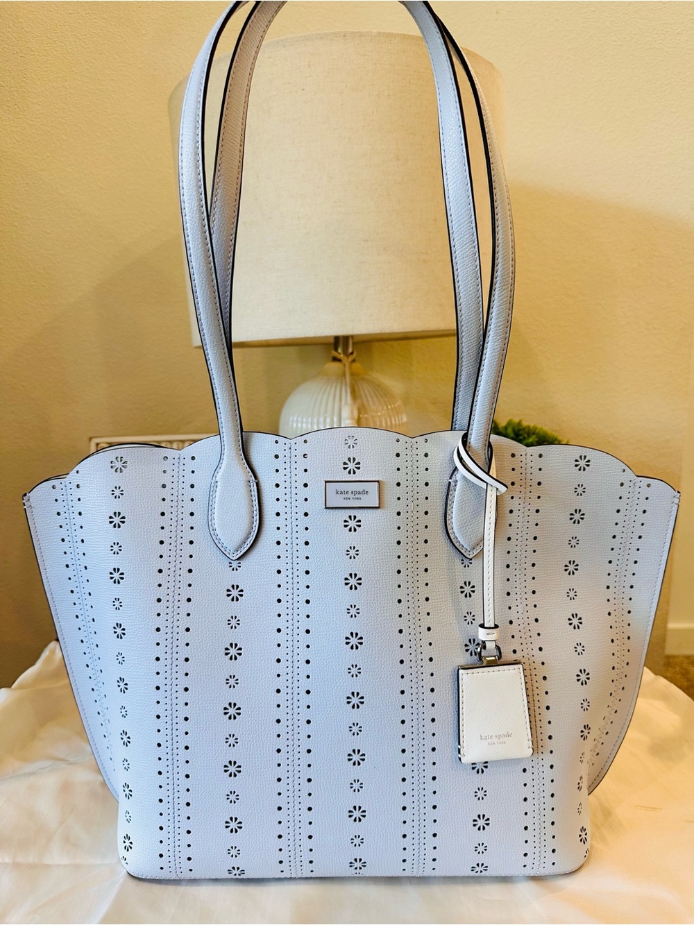 Kate Spade Perforated Floral Tote Bag